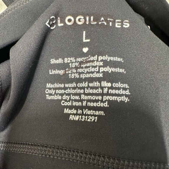 Blogilates Criss Cross Sports Bra Womens Large Black Unpadded Stretch - Picture 6 of 8